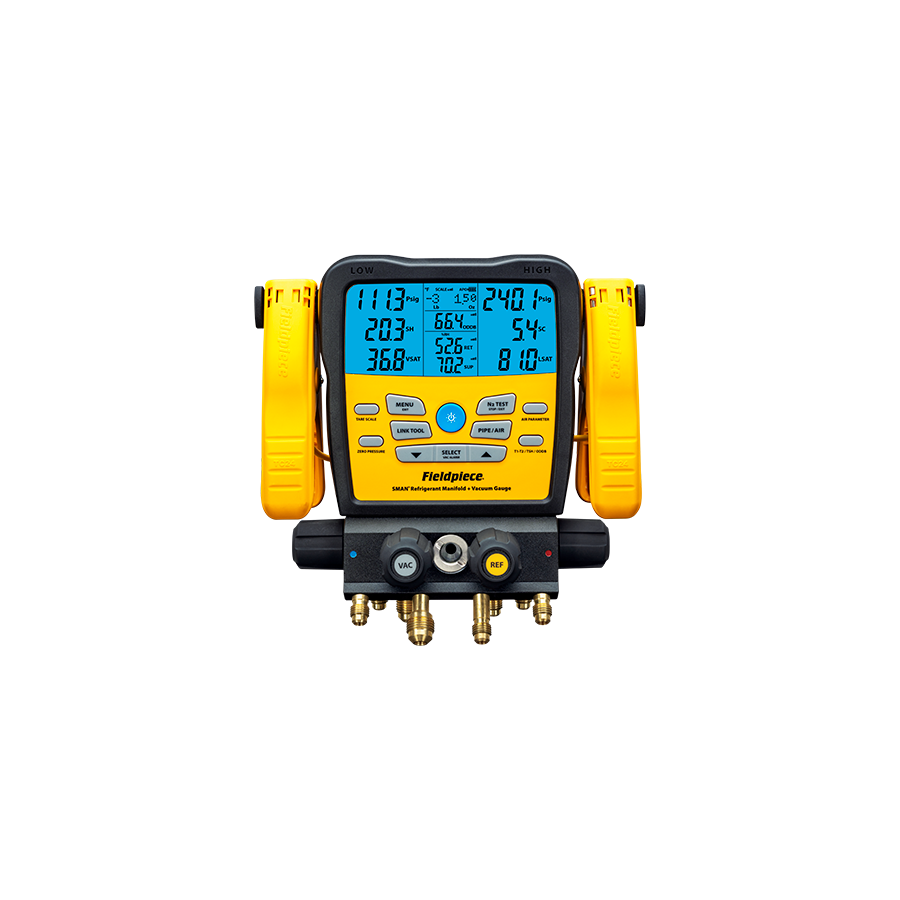 SM482VINT  4-Valve Digital Manifold with built in Data Logging & Vacuum Gauge